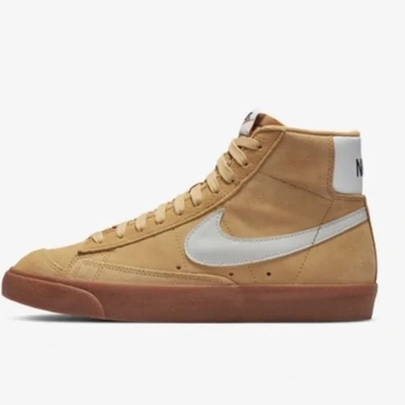 NWOT Nike Blazer Mid ‘77 Suede Twine/ Summit White Sneakers — Size 7 - Picture 2 of 11